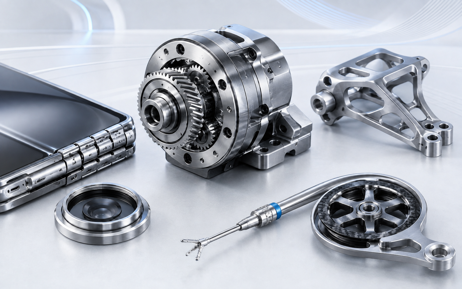Amorphous alloy components for precision machinery, aerospace, consumer electronics, medical devices and high-end sports products