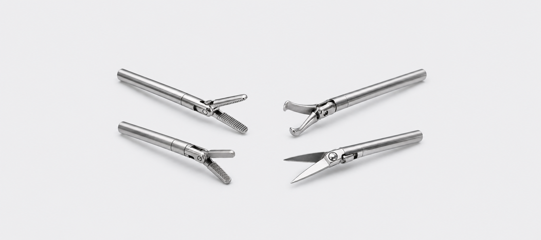 Amorphous alloy forceps and scissors for laparoscopic and thoracoscopic surgical instruments