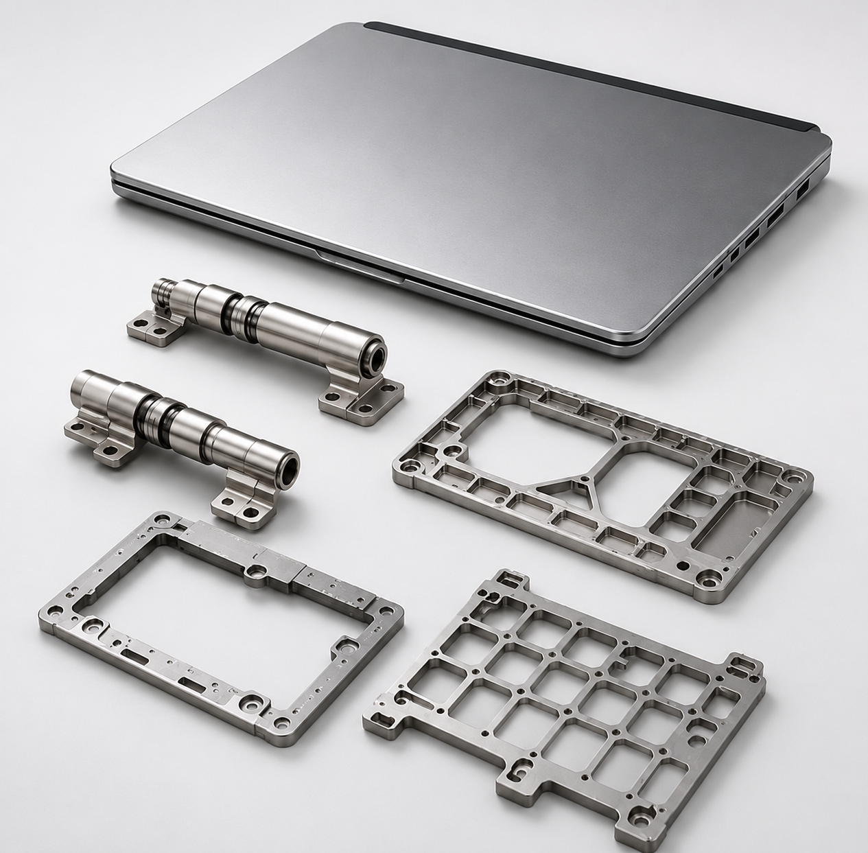 Amorphous alloy laptop chassis, hinge components, and precision structural parts for thin and lightweight devices