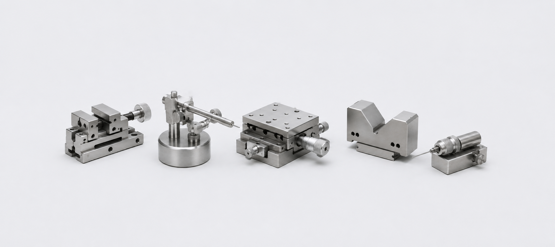 Amorphous alloy precision measuring fixtures and inspection jigs for medical device manufacturing