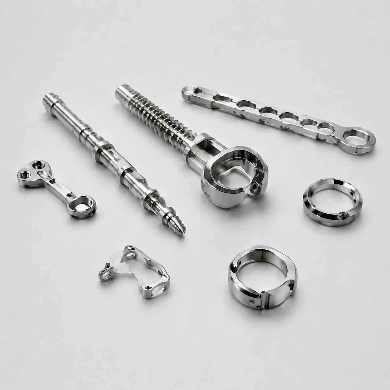Precision machined amorphous alloy implantable medical components including bone screws, bone plates and fixation devices
