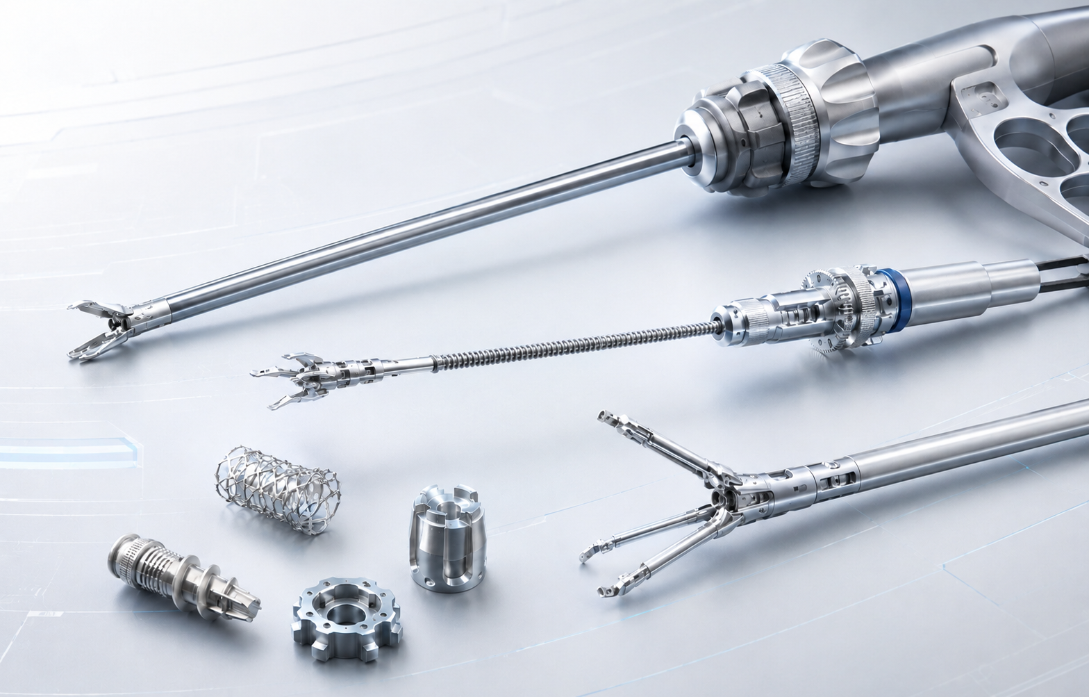 Amorphous alloy precision components for minimally invasive surgical instruments and medical devices