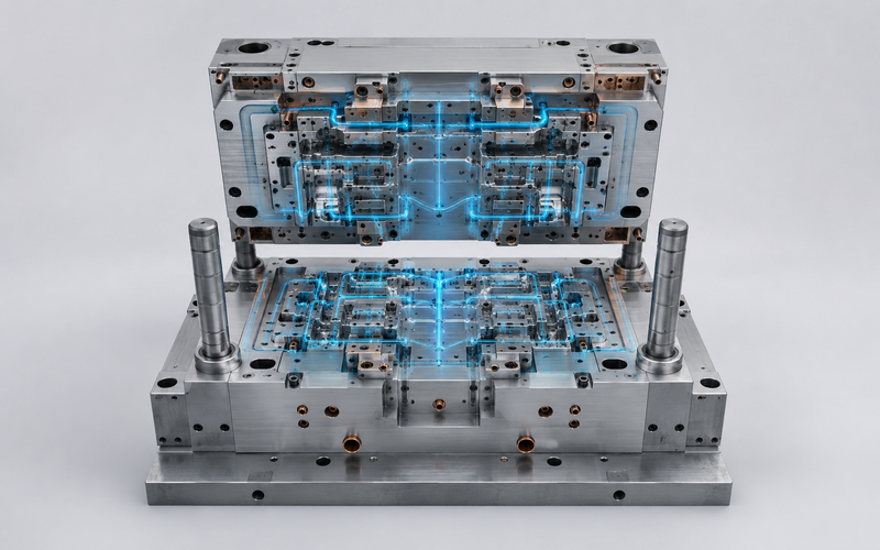 Mold flow and cooling-system analysis for precision mold engineering