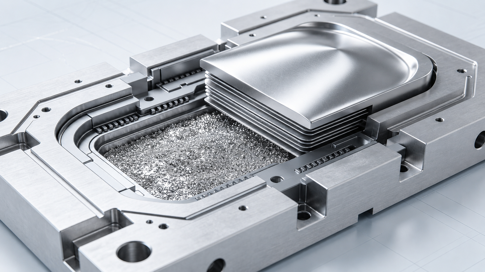 Precision mold and formed amorphous alloy components