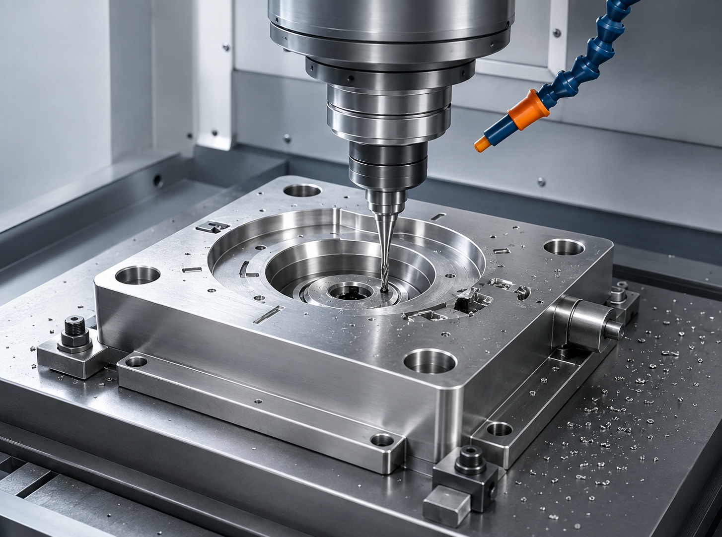 CNC precision machining of an amorphous alloy mold