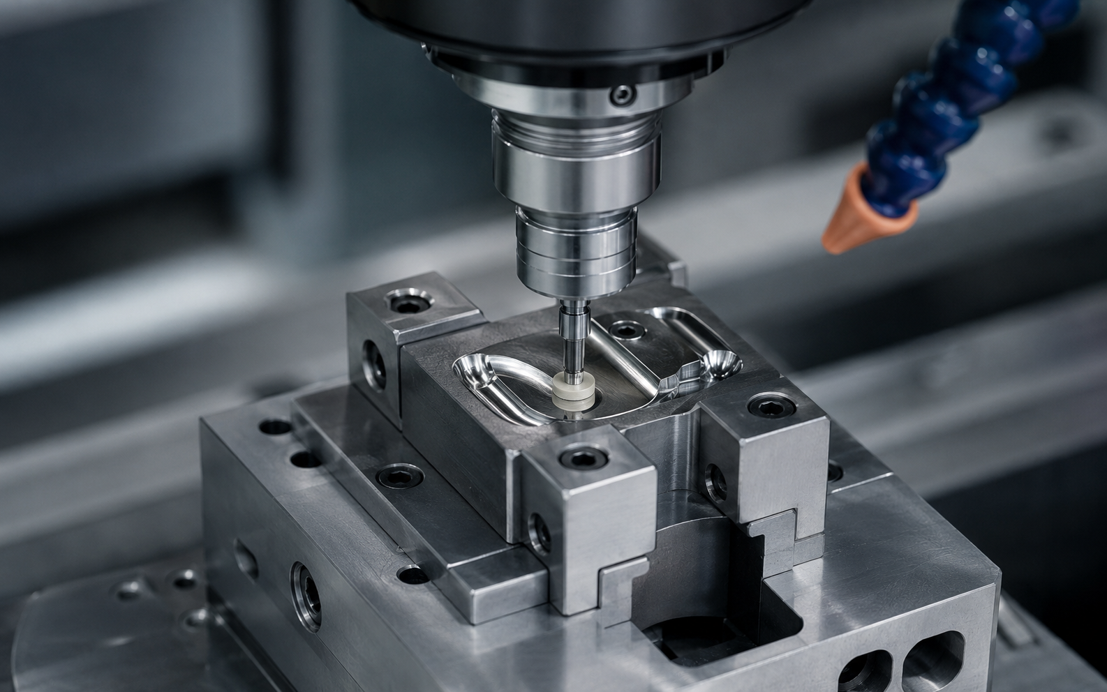 Ultra-precision grinding and mirror polishing of a mold surface